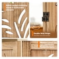 thumbnail image 2 of Jostyle 6 Panel Solid Wood Room Divider Privacy Screen - Freestanding Folding Partition with Feather Openwork Design, Paulownia Wood Frame Natural, No Assembly for Living Room, Bedroom, Office, 2 of 12