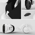thumbnail image 2 of MasteelfCA Casque VR 3D Lunettes de Réalité Virtuelle Casque Stéréo Intégré et Sangle Ajustable Films Jeux Lunettes 3D (Noir+blanc), 2 of 7