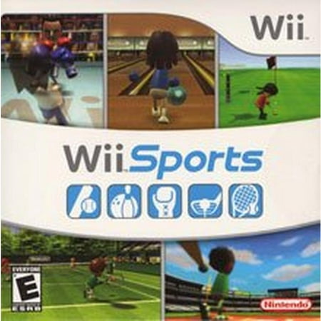Wii Sports with Bowling, Golf, Tennis, Boxing, Baseball - Nintendo Wii (used) DO