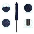 thumbnail image 2 of CHYVARY 7.5 FT Patio Shade Umbrellas with Tilt Button for Patio, Outdoor, Garden and Pool,Navy Blue, 2 of 8