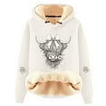 thumbnail image 2 of Christmas Hoodie For Women Casual Loose Fit Soft Xmas Cozy Sweatshirt Funny Highland Cow Print Blouses Long Sleeve Y2K Outfits Fall Winter Pullover Loungewear Tops, 2 of 3