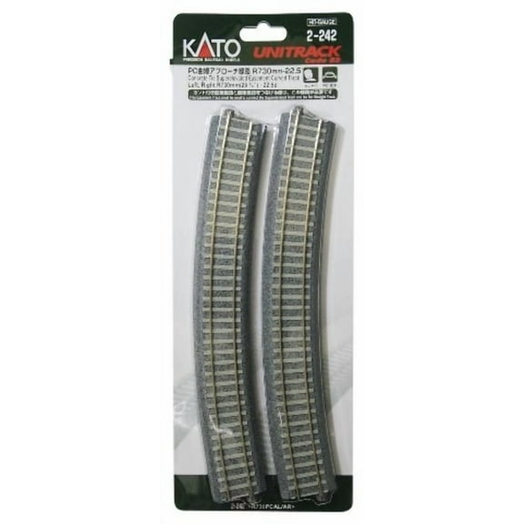 Kato 2-242 HO Scale 730MM RAD 22.5 EASEMNT