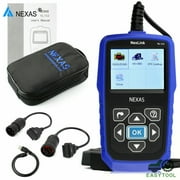 Nexas Nl102 الثقيلة شاحنة & سيارة Hd Obd2 الماسح الضوئي رمز القارئ أداة التشخيص