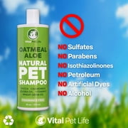 Vital Pet Life Dog Shampoo with Oatmeal, Aloe Vera, Chamomile, Jojoba Oil, Vitamin E, 16 oz