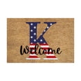 thumbnail image 2 of Zynviq 19.7" X 31.5" Doormats Letter Throw Rug Polyester Rectangular Washable Brown Small Rug for Bedroom, 2 of 6
