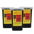 thumbnail image 2 of Waste Needle Case, Black  Waste Needle Container, Translucent Cover Pratical Portable For Place Discarded   Place Disposable Handles, 2 of 8
