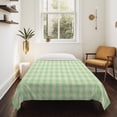 thumbnail image 4 of Sage Green Large Tapestry for Bedroom Wall Hanging Tapestry,Grid Checkered Plaid Gingham Lattice Trellis Ceiling Backdrop Tapestries Poster Blanket Wall Decor for Teens Room Living Room 85" x 90", 4 of 8