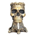 thumbnail image 2 of Maceta De Calavera Modelo Escultórico Maceta De Plantas Suculentas Decoración Del Hogar Oro Sunnimix Maceta de mesa con calavera, 2 of 8
