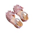 thumbnail image 4 of POINTERTECK Kid Girl Sandals  Rhinestone Butterfly Pearls Summer Casual Street Dancing Children Shoes, 4 of 7