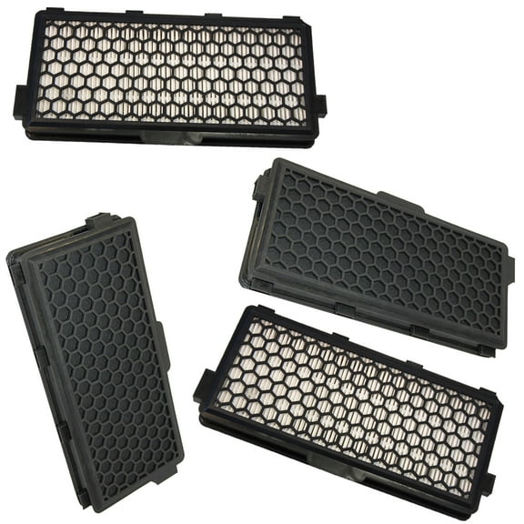HQRP Active HEPA Filter 4-Pack for Miele S8 UniQ Canister Vac Vacuum Cleaner