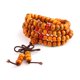 thumbnail image 1 of TQEHS Pulsera de cuentas de Buda con nudo chino de sándalo rojo de imitación, lote F9 C8W8, 1 of 6
