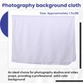 thumbnail image 4 of 1.5x2M Photography Background Backdrop Cloth for Photo Studio Video Props Solid Color Wall Decor White, 4 of 9