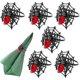 thumbnail image 1 of Halloween Spider Napkin Rings 12pcs Spider Web Napkin Rings - Decorative Napkin Ornaments, Alloy Napkin Rings For Table Decorations, Napkin Buckles, K, 1 of 5