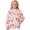 1-391Pink1187, variant on CAIVO Little Girls Gradient Print Hooded Wind Jacket Lightweight Waterproof Elastic Cuff Zipper Pockets Long Sleeve Kids Windproof Rain Outerwear Casual Coats Holiday Dailywear
