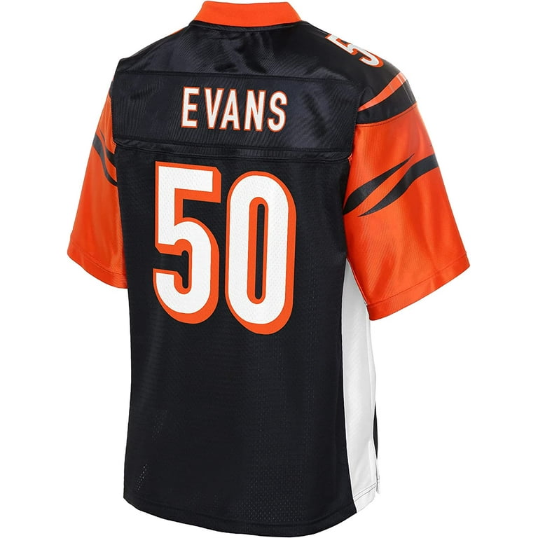 NFL_PRO LINE Men's Jordan Evans Black Cincinnati Bengals_ Big & Tall Player  Jersey(Player numbers can be customized) 