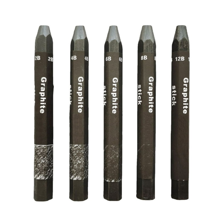  5Pcs Graphite Sticks Water Soluble Safe Environmentally  Friendly Hex Rod Graphite Stick Set Art Drawing Supplies for Sketch Shading  Pencils Artist Sketching : Arts, Crafts & Sewing