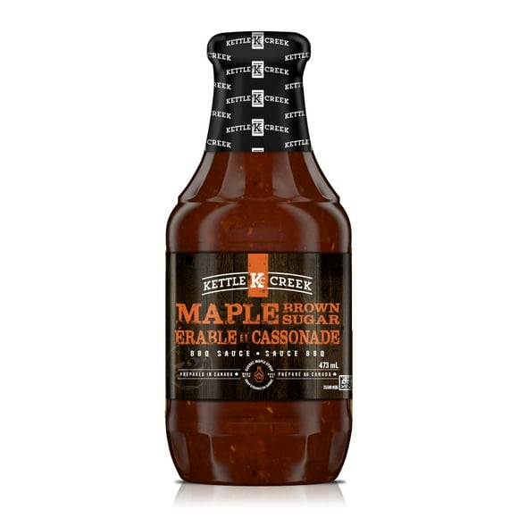 Kettle Creek Maple Brown Sugar BBQ Sauce 473ml - Gluten Free, Maple Brown Sugar BBQ Sauce perfect for all occasions
