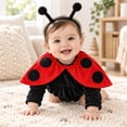 thumbnail image 6 of MEZZALL Boys Girls Jumpsuit Romper Cartoon Bodysuits Cartoon Ladybug Design Headbands Set Onesie One-Pieces, 6 of 8