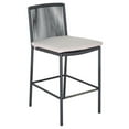 thumbnail image 2 of Afuera Living  Modern 27" Aluminum Counter Chairs in Dark Gray (Set of 2), 2 of 6