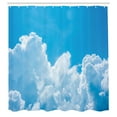 thumbnail image 3 of Ambesonne Blue White Shower Curtain, Clouds Sky Heaven, 69"Wx84"L, Blue White, 3 of 5