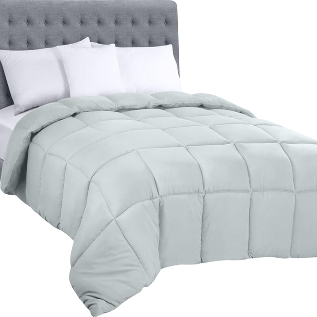 Ropa de cama Edreforter Utopia, tamaño doble, para todas las estaciones, gris claro