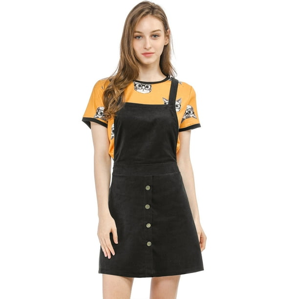 Mezclilla Peto Negro Mujer Falda Día De San Patricio Vestido Tipo