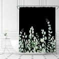 thumbnail image 2 of Green Leaves Shower Curtain Watercolor Eucalyptus Sage Leaf Spring Plant Botanical Aesthetic Home Fabric Bathroom Decor Set with Hooks,70 W X 70 H, 2 of 6