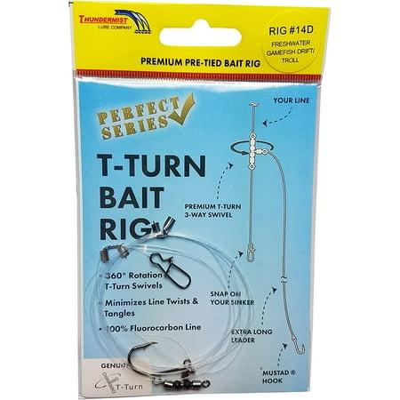 Thundermist Lure Company Perfect Series - RIG# 14D Pre-Tied T-Turn