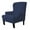 Blue, variant on Enova Home Ultra Soft Stretch Fabric Wing Chair Slipcover Armchair Slipcovers Furniture Protector (Gray)