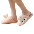 thumbnail image 3 of Vedolay Women's Shoe Cute Comfortable Slippers Plush Warm Winter Indoor Outdoor Home Shoes Pink,41, 3 of 5