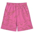 thumbnail image 4 of Daznico Kids Boys Dinosaur Print Shorts Beige Elastic Waist Casual Summer Beach Play Shorts for Toddler to ,5-6 Years, 4 of 4