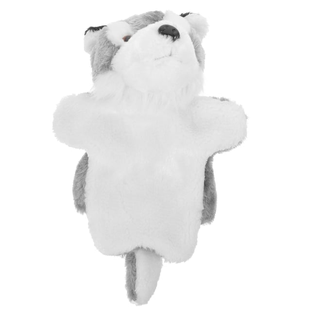 Shisuyan Plush Wolf Hand Puppet Interactive Storytelling Hand Puppet Toy Stuffed Animal Hand Puppet