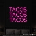 thumbnail image 2 of Glowneon Tacos Neon Sign, Tacos Led Sign, Mexican Food Led Sign, Tacos Decor Store, Kitchen Art, 2 of 5