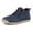 Royal Blue, variant on Women's Leather Trainers with Side Zip Flats Handmade Orthopedic Comfy Shoes Outdoor Casual Lightweight Non Slip Walking Shoe(Beige, 36)