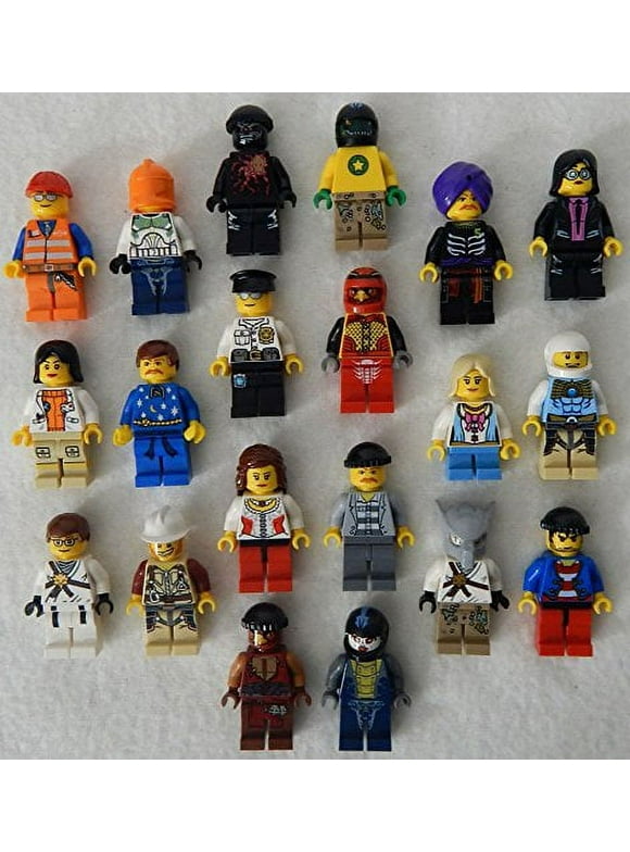 10 NEW LEGO Minifig People random grab bag of minifigure guys city town set