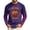 Purple, variant on Mens Halloween Long Sleeve Shirt Funny Spooky Ghost Witch Pumpkin Printed Moisture Wicking Lightweight Athletic Workout Tops for Holiday Streetwear