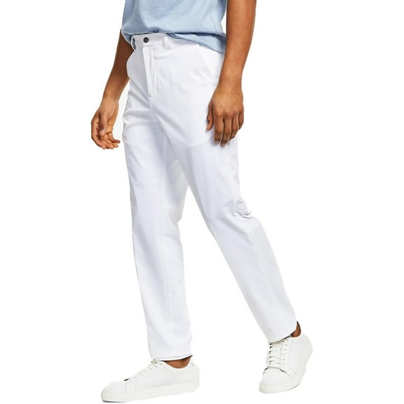 Calvin Klein Mens Flat Front Straight Legs Trouser Pants