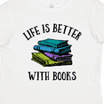 thumbnail image 4 of Inktastic Life's Better with Books Boys or Girls Toddler T-Shirt, 4 of 5