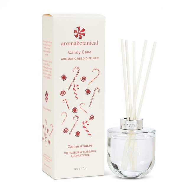 Set of 2 Peppermint Candy Cane Reed Diffuser