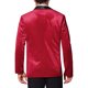 thumbnail image 3 of BLAZERS DE HOMBRE INSPIRADORES CHIC Con Brillantes de Glitter y Solapa de Lazo para Fiestas L Rojo, 3 of 5