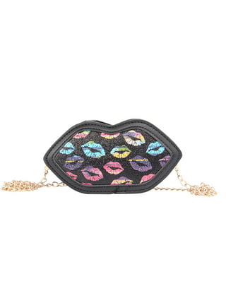 LoyGkgas New Sequins Love Heart Messenger Bag Glitter Girl Chain