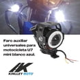 thumbnail image 2 of Faro Auxiliar Azul Para Moto Universal U7 Kinlley negro, 2 of 6