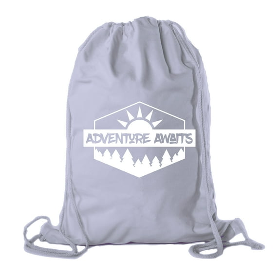 Camping Cotton Drawstring Backpack for Birthday parties and Summer Camp