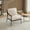 style 4, variant on Ergonomic Mid-Century Modern Lounge Chair, Upholstered Armchair with Sturdy Metal Frame, Faux Suede Fabric, Easy to Clean, Pet-Friendly, 400 lbs Support, Brown