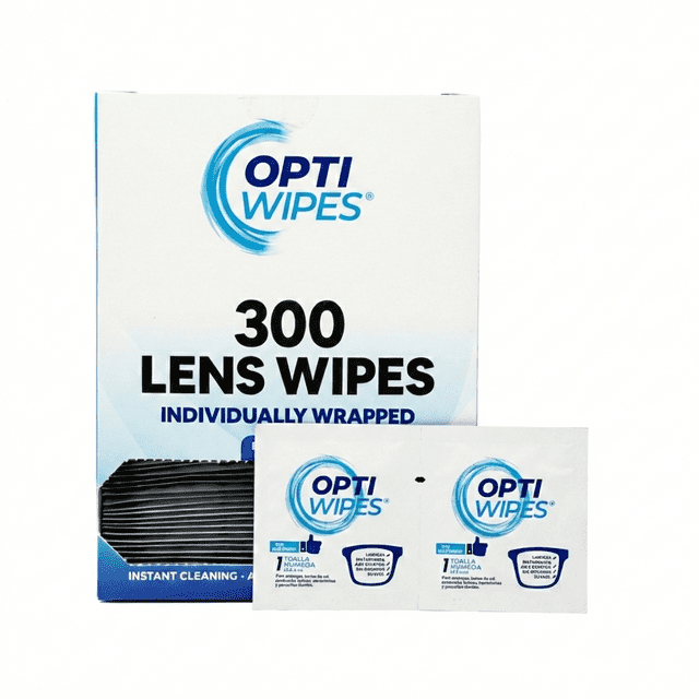 Toallitas Húmedas Desinfectantes para Lentes y Pantallas Optiwipes 300 Piezas