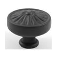 thumbnail image 1 of 10249BK Essentiels Résidentiels Bouton de Cabinet Champignon - Noir, 1 of 3