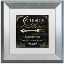 Trademark Fine Art "La Cuisine I" Canvas Art by Color Bakery White Matte, Silver Frame