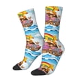 thumbnail image 1 of Fotbe Rainbow Animals on Noah's Ark Calcetas Largas con Estampado para Hombre y Mujer – Calcetas de Compresión Transpirables y Elásticas, Viajar y Uso Diario Talla 5-11, 1 of 6