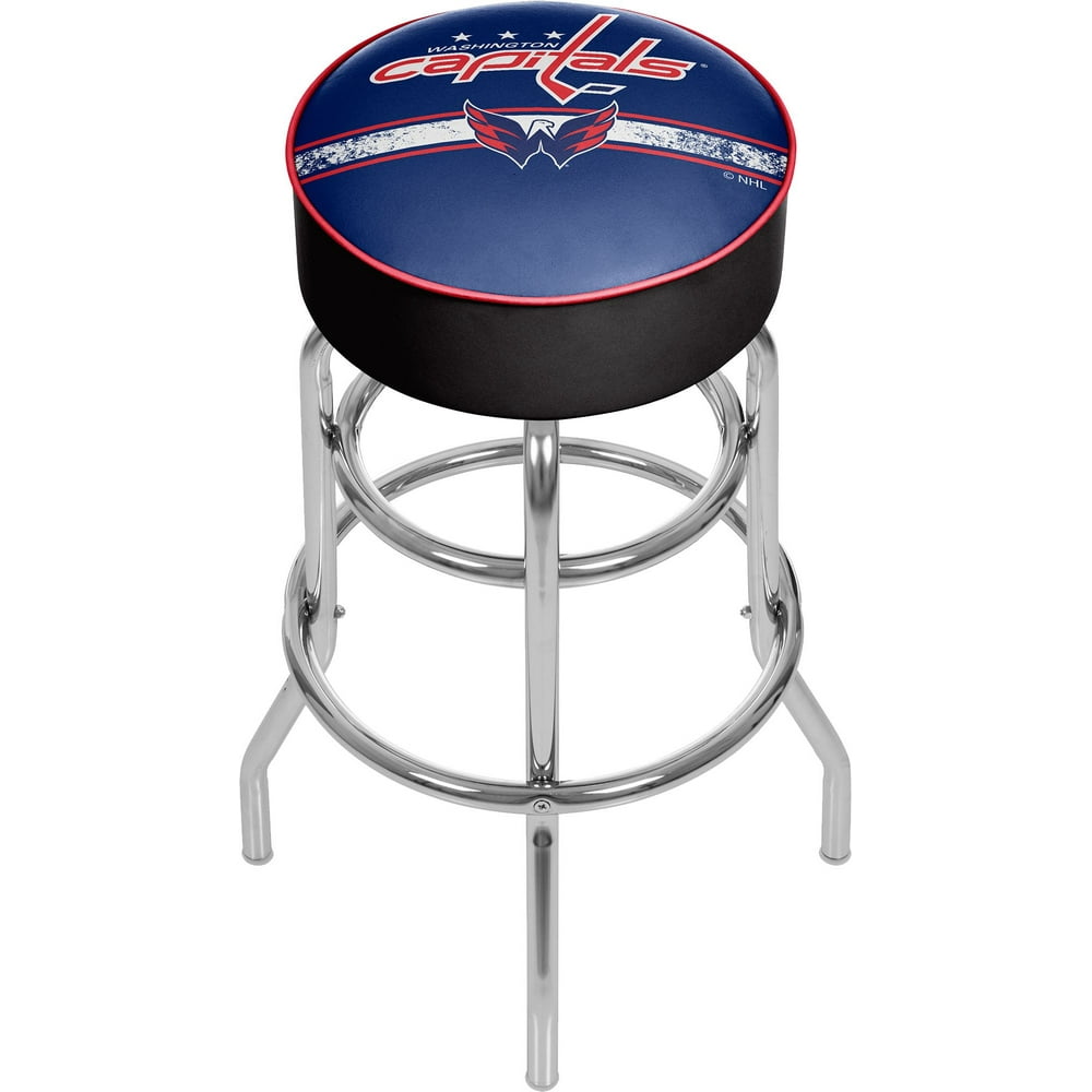 trademark games washington capitals padded bar stool
