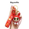 thumbnail image 3 of LLavero de conejo esmerilado, llavero delicado rojo acrílico, colgante moderno hecho a mano, accesorios, buena suerte, regalos de Año Nuevo Ropa, zapatos y accesorios Miscelánea Tipo 1 17CM Minnieouse AP014290-01, 3 of 6